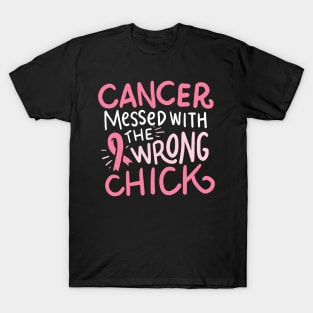 Breast Cancer Survivor Chemo Pink October Ribbon T-Shirt